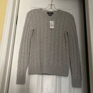 Lord & Taylor cashmere, light gray color, size XS/TP
